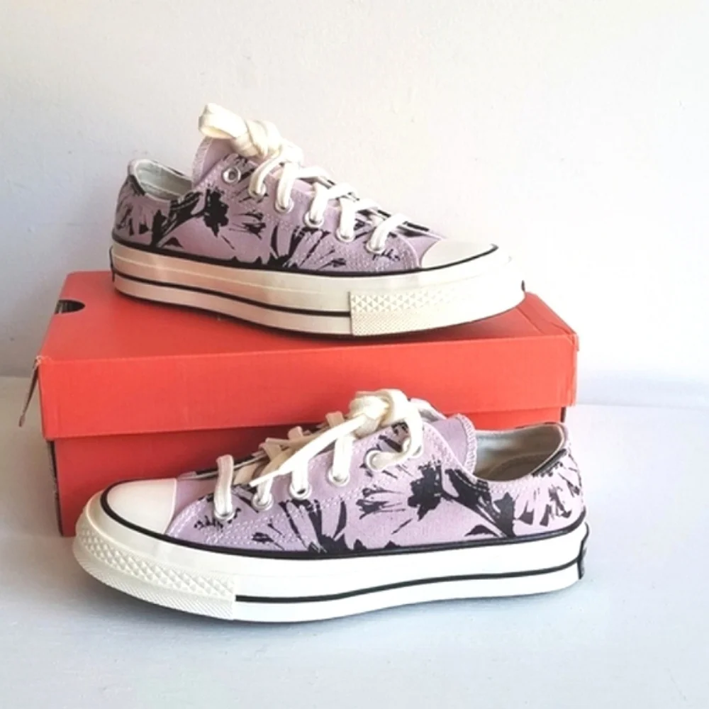 Converse Chuck 70 Ox Limited Edition Hybrid Floral Jacquard Low Canvas Sneakers - Picture 10 of 11
